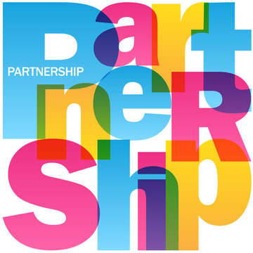 PARTNERSHIP Vector Letters Icon