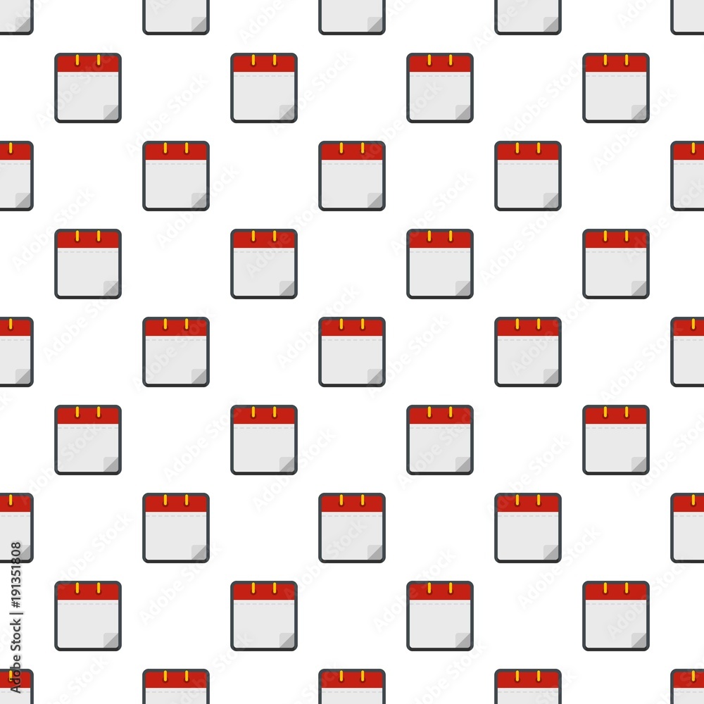 Poster calendar clean pattern seamless in flat style for any design