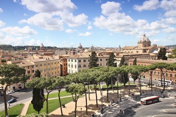 Fototapeta premium Piazza d'Aracoeli in Rome, Italy