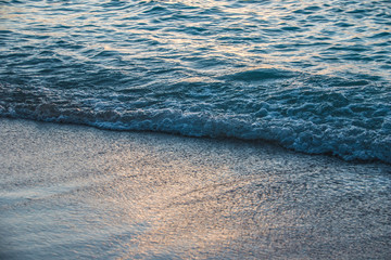 Sunset Wave on Beach