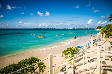 Papier Peint photo Plage de Seven Mile, Grand Cayman Ile Caïman Beach Resort