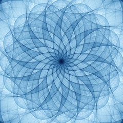 blue abstract ornament