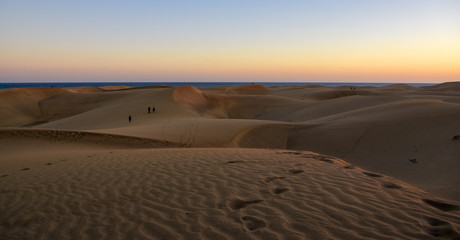 It is a beautiful evening in Gran Canaria.