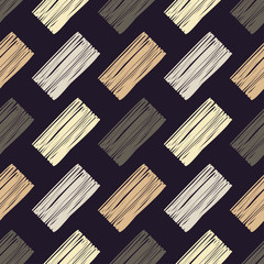 Painted stripes. Seamless geometric pattern. Bright colors and simple shapes. Trendy seamless pattern designs.