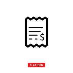 Billing vector icon , invoice symbol