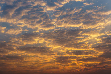 Fototapeta premium Colorful sky and cloud with sunlight shine background