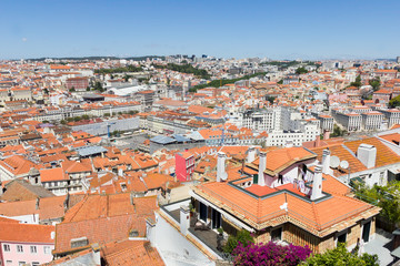 Fototapeta na wymiar Aerial view of Lisbon, Portugal