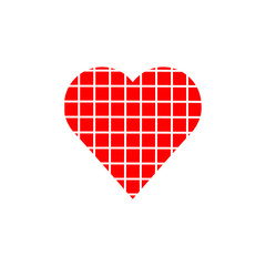 Obraz na płótnie Canvas Heart vector icon , love symbol