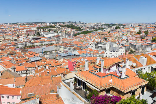 Aerial view of Lisbon, Portugal