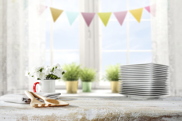 table background and easter time 