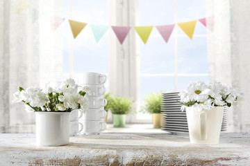 table background and easter time 