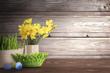 Easter background of free space for your decoration