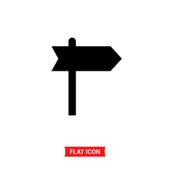 Signpost vector icon