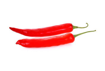 Red chili pepper isolated on a white background