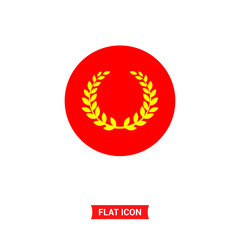 Laurel wreath vector icon