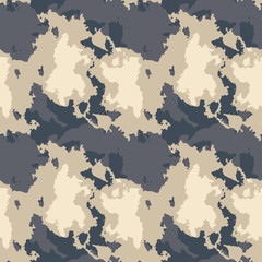 Dark urban camouflage of various shades of beige, gray and navy