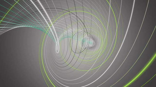 Fantastic animation with stripe object in slow motion, 4096x2304 loop 4K