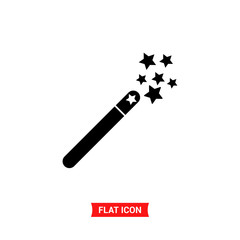 Magic wand vector icon
