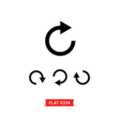 Restart vector icon, refresh symbol set