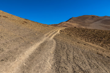 mountain trail in the Himalayas, Lower Mustang