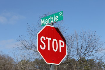 stop sign at the street