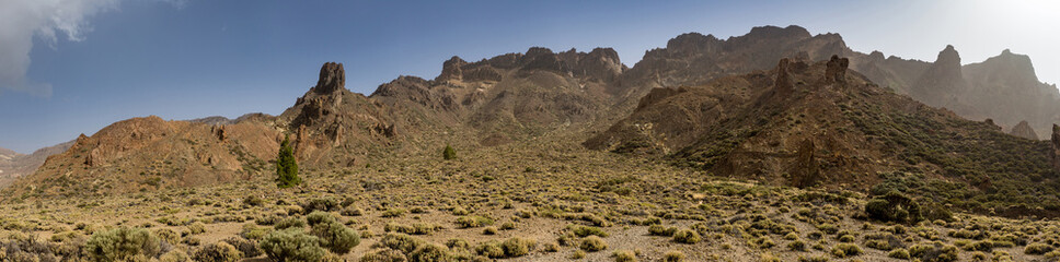 Fototapeta na wymiar Mountains and Rocks in Teide Nation Park, Tenerife, Spain, Europe