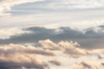 beautiful cloudy sky at sunset