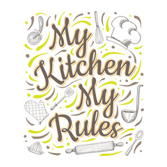 Food Poster Print Lettering