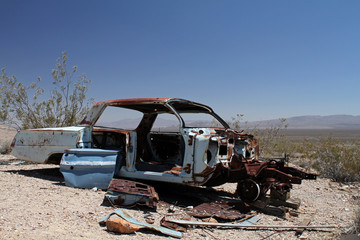 Abandoned Car in Death Valley, California