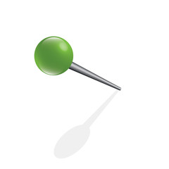 green sphere pin