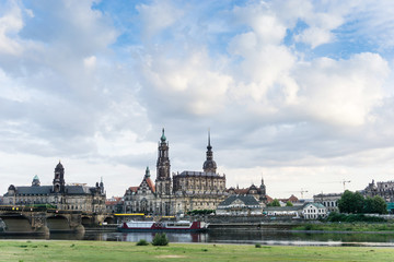street view of downtown Dresden, Germany