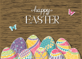 Happy Easter greeting card