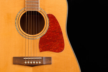 Fototapeta premium Acoustic Guitar Detail