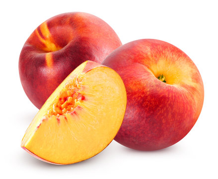Peach fruit slice