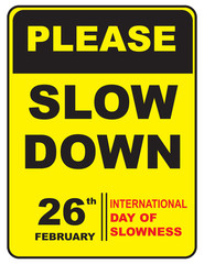 International day of slowness