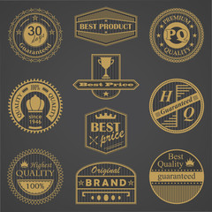 Retro labels set. Retro Vintage Design