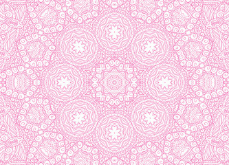 Abstract concentric outline pink pattern