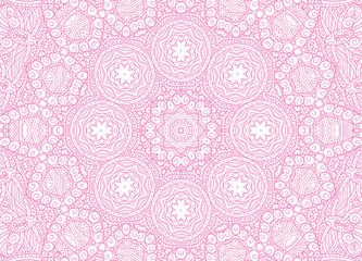 Abstract concentric outline pink pattern