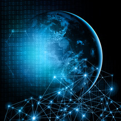 Earth from Space. Best Internet Concept of global business from concepts series. Elements of this image furnished by NASA. 3D illustration