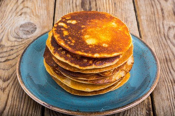 Stack of hot delicious punkcakes