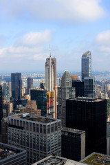 View of New York from the Top of the Rock building, USA