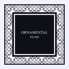 Vintage ornamental frame