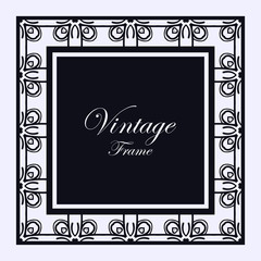 Vintage ornamental frame