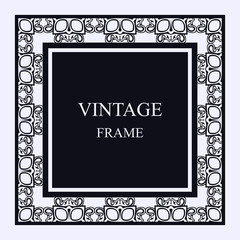 Vintage ornamental frame