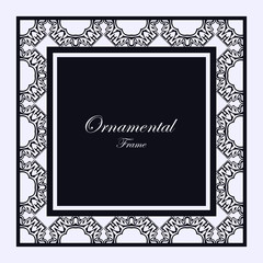 Vintage ornamental frame