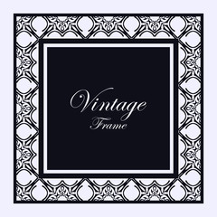 Vintage ornamental frame