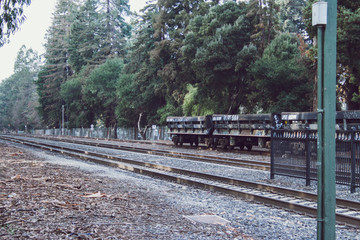 Old railway trailer abandoned