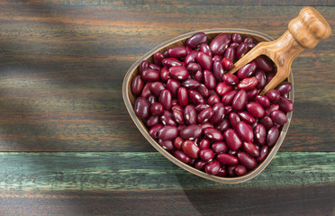 Raw red beans Phaseolus vulgaris
