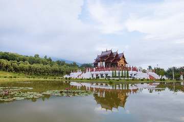 Fototapeta na wymiar The Royal Flora Ratchaphruek Park at Chiang Mai, Thailand.