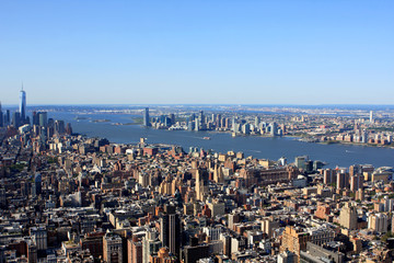 View of New York from Empire State building, USA